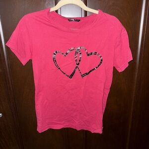 Red T-Shirt with Heart Design